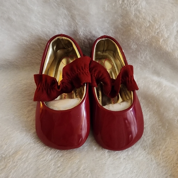 🆕️ Red Ballet Flats, Baby Size 3 (6-9M) [NWT!] - Picture 6 of 10